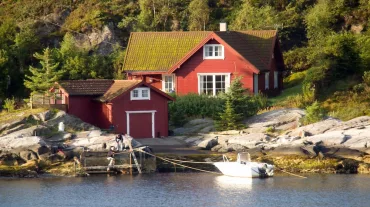 A beautiful view of the historic city of Molde, Norway, Scandinavia